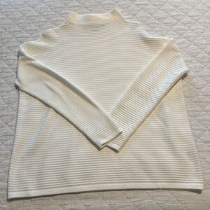 Ribbed French Connection Mock Neck Sweater